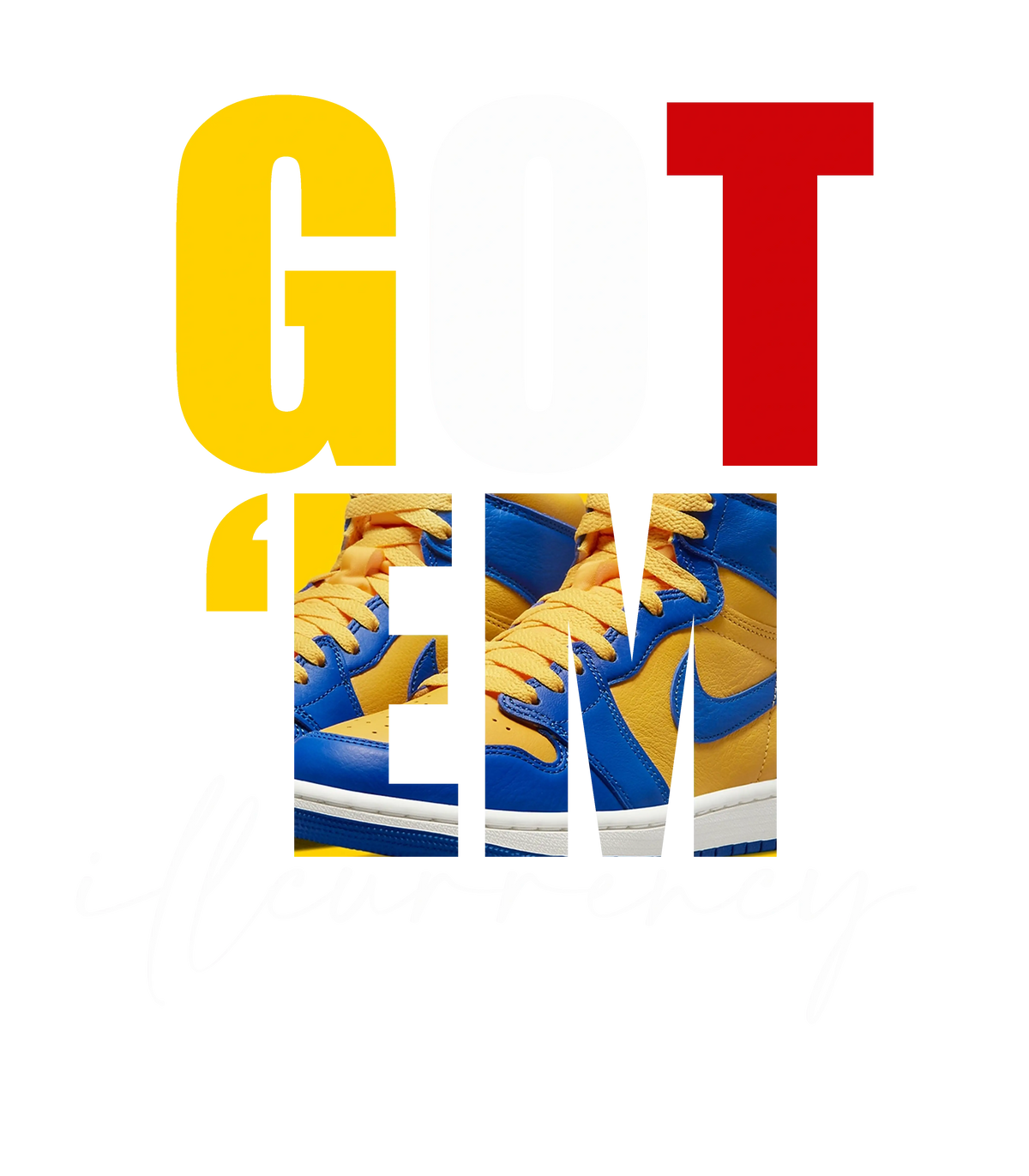 Air Jordan 1 High OG WMNS “Reverse Laney” Royal Blue T-Shirt (Got Em)