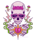 Air Jordan 7 GS “Barely Grape” Black T-Shirt (HEART AND BONES)