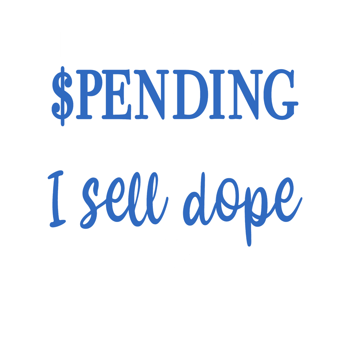 Air Jordan 1 High OG “True Blue” Grey T-Shirt (STOP SPENDING MONEY)