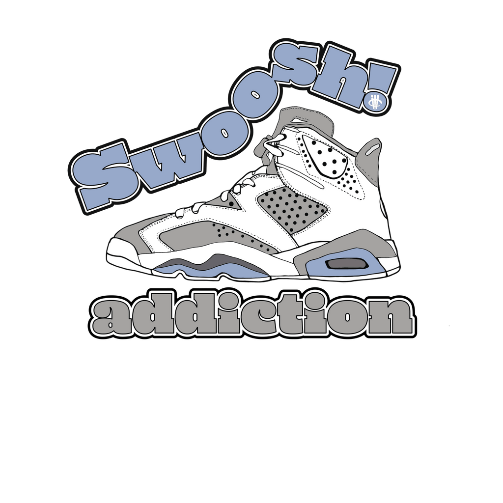 Air Jordan 6 Cool Grey - Grey T-Shirt (swoosh addiction)