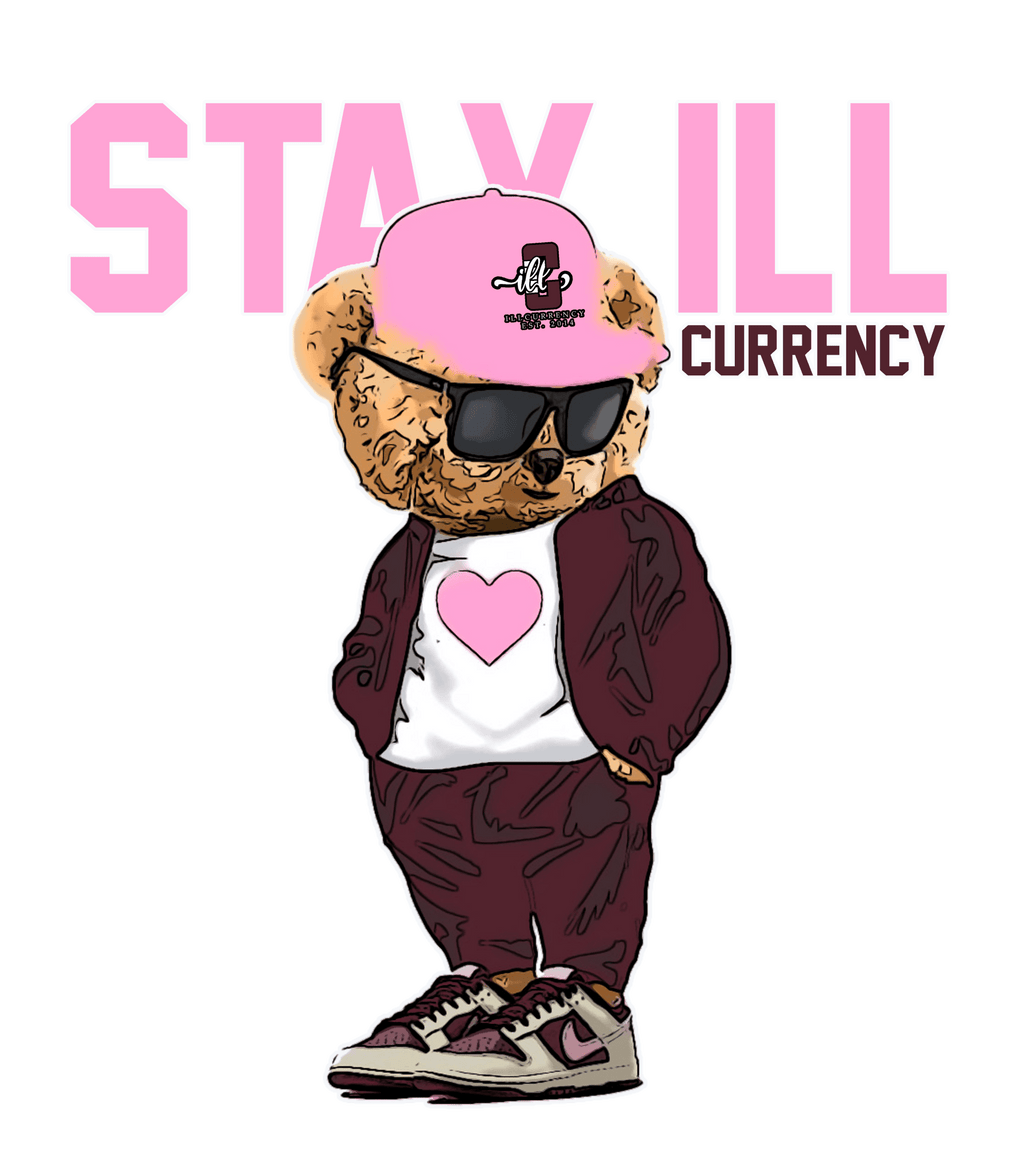 Nike Dunk Low Valentine's Day 2023 - Pink T-Shirt (Stay ill Bear)