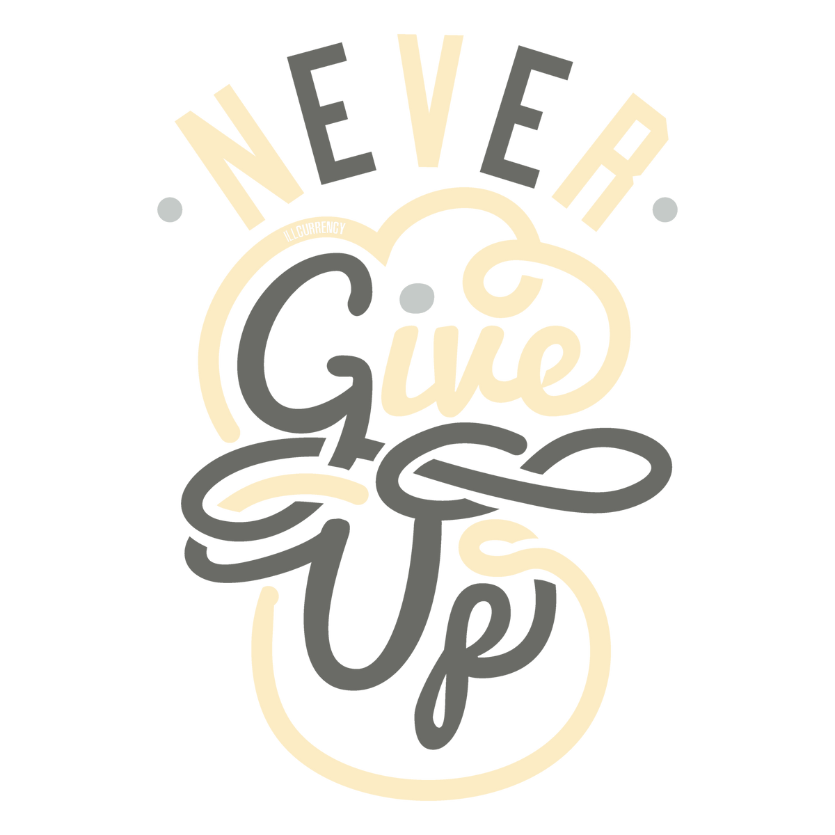 Air Jordan 4 SE Craft Photon Dust - Black T-Shirt (Never Give Up)