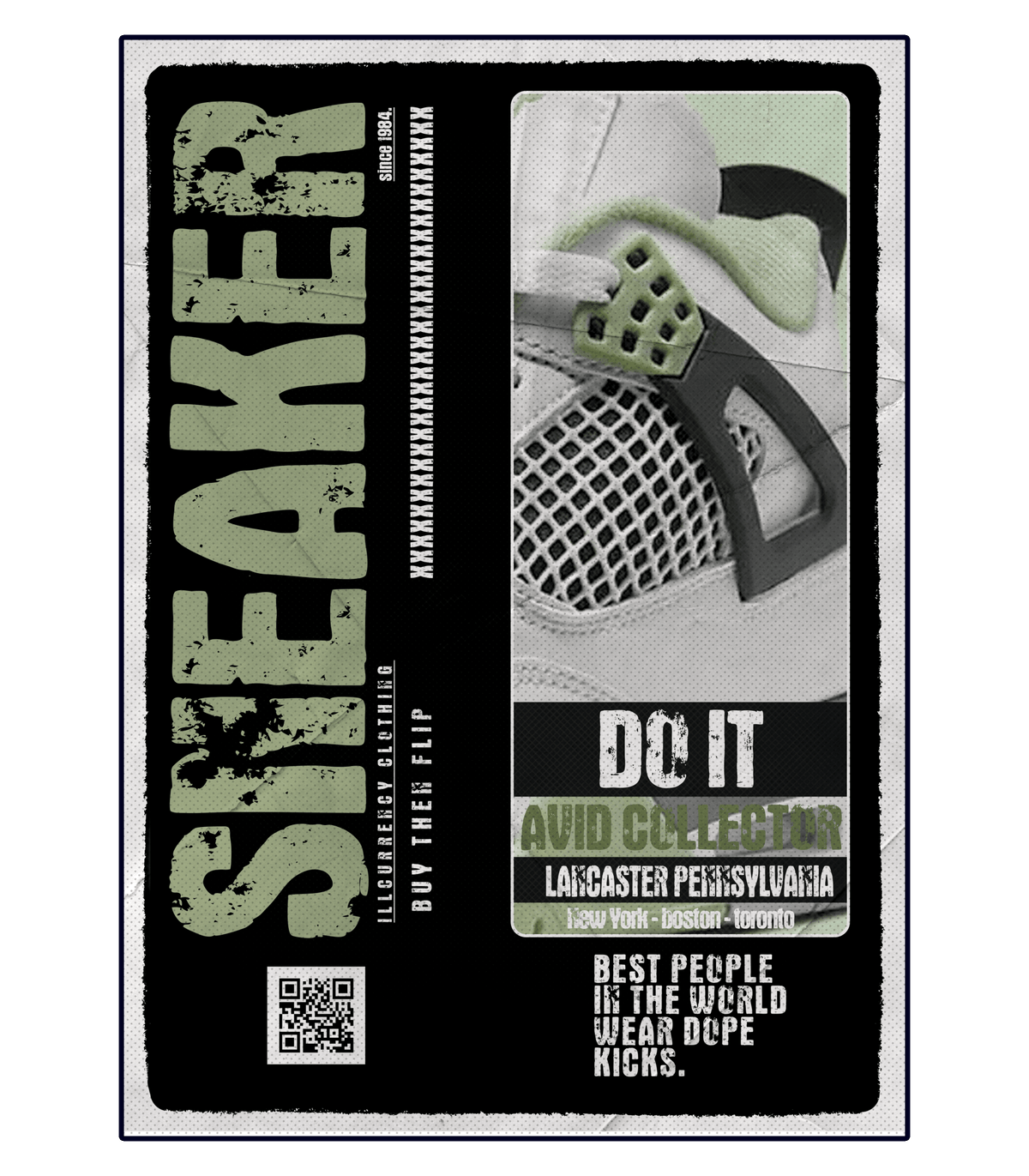 Air Jordan 4 Seafoam aka “Oil Green” Black T-Shirt (SNEAKERS COLLECTOR)