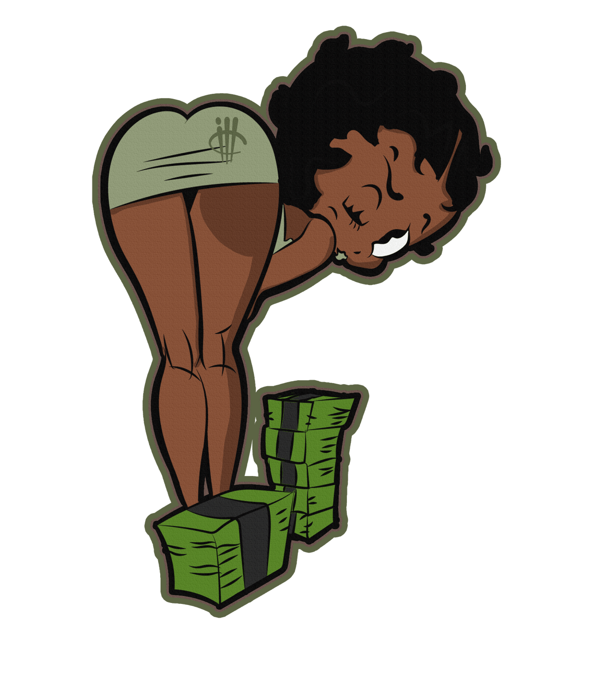 Air Jordan 4 Seafoam aka “Oil Green” - White T-Shirt (BOO)