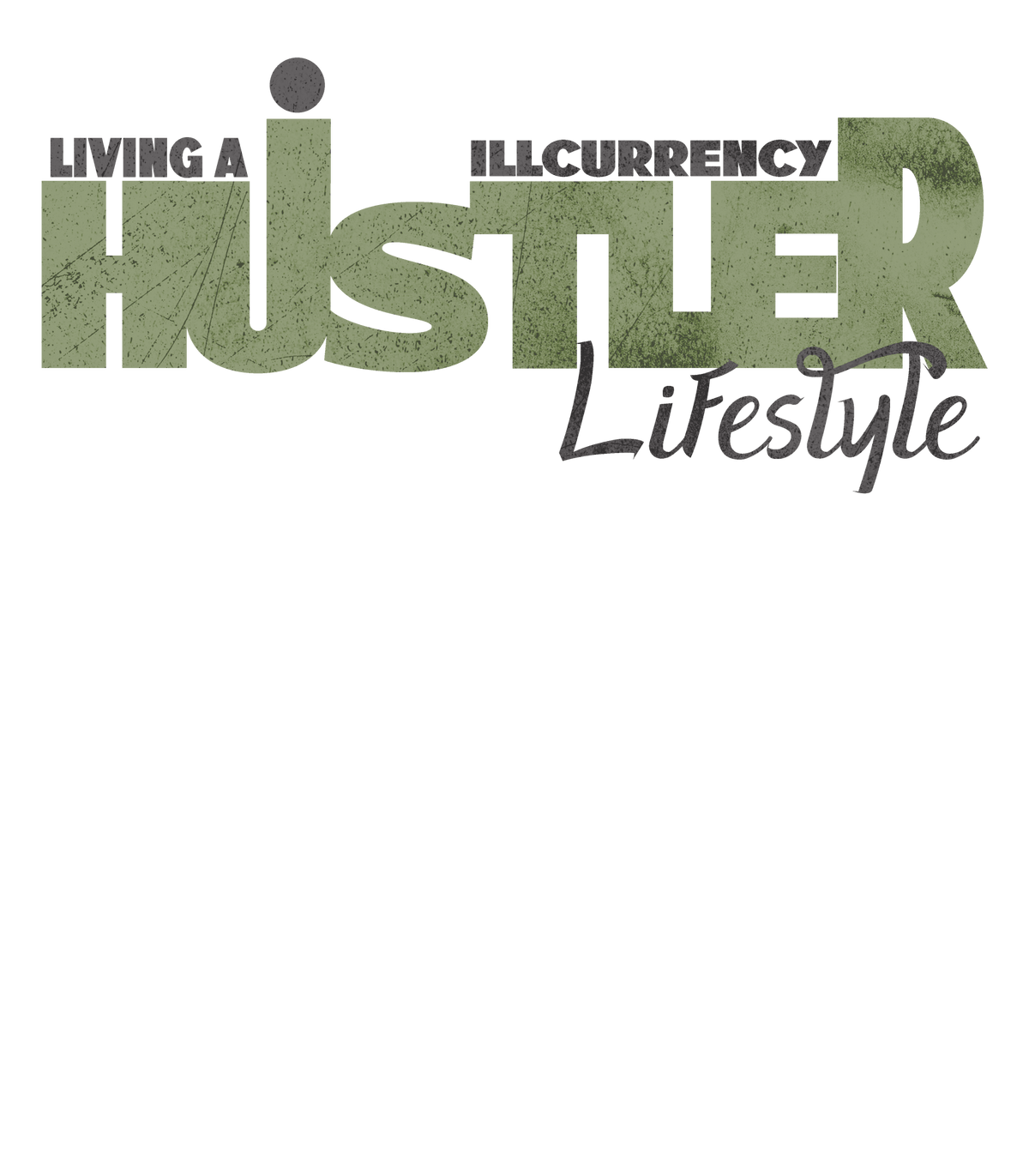 Air Jordan 4 Seafoam aka “Oil Green” - Black T-Shirt (LIVING A HUSTLER LIFE STYLE)