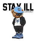 Air Jordan 5 “UNC” Carolina Blue T-Shirt (Stay ill Bear)