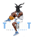 Air Jordan 5 “UNC” Black T-Shirt (The Goat)