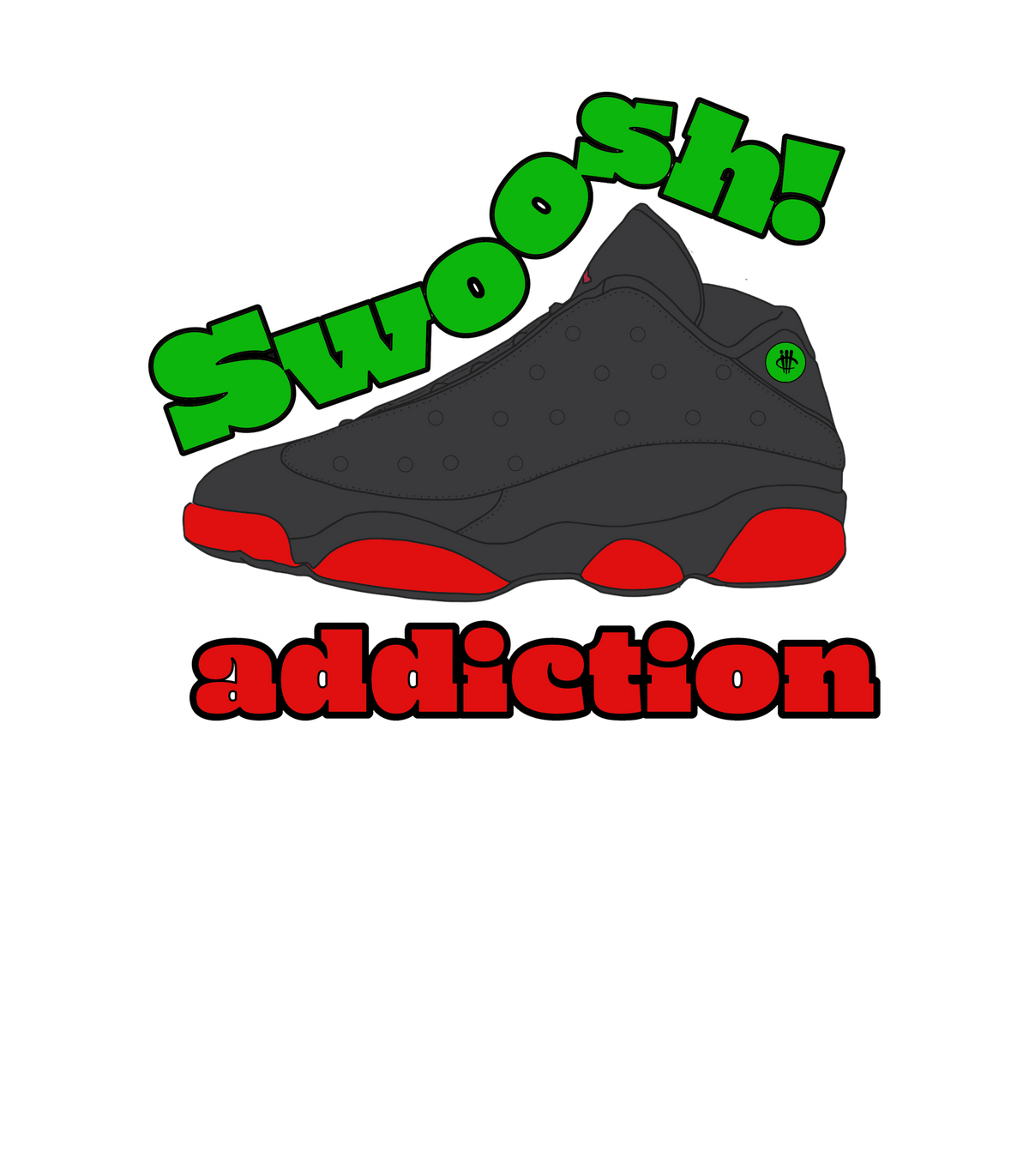 Jordan 13 Playoffs - Pine Green T-Shirt (swoosh addiction)