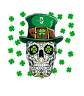 St. Pattys Collection Pine Green T-Shirt (St cool skeleton) product image 1