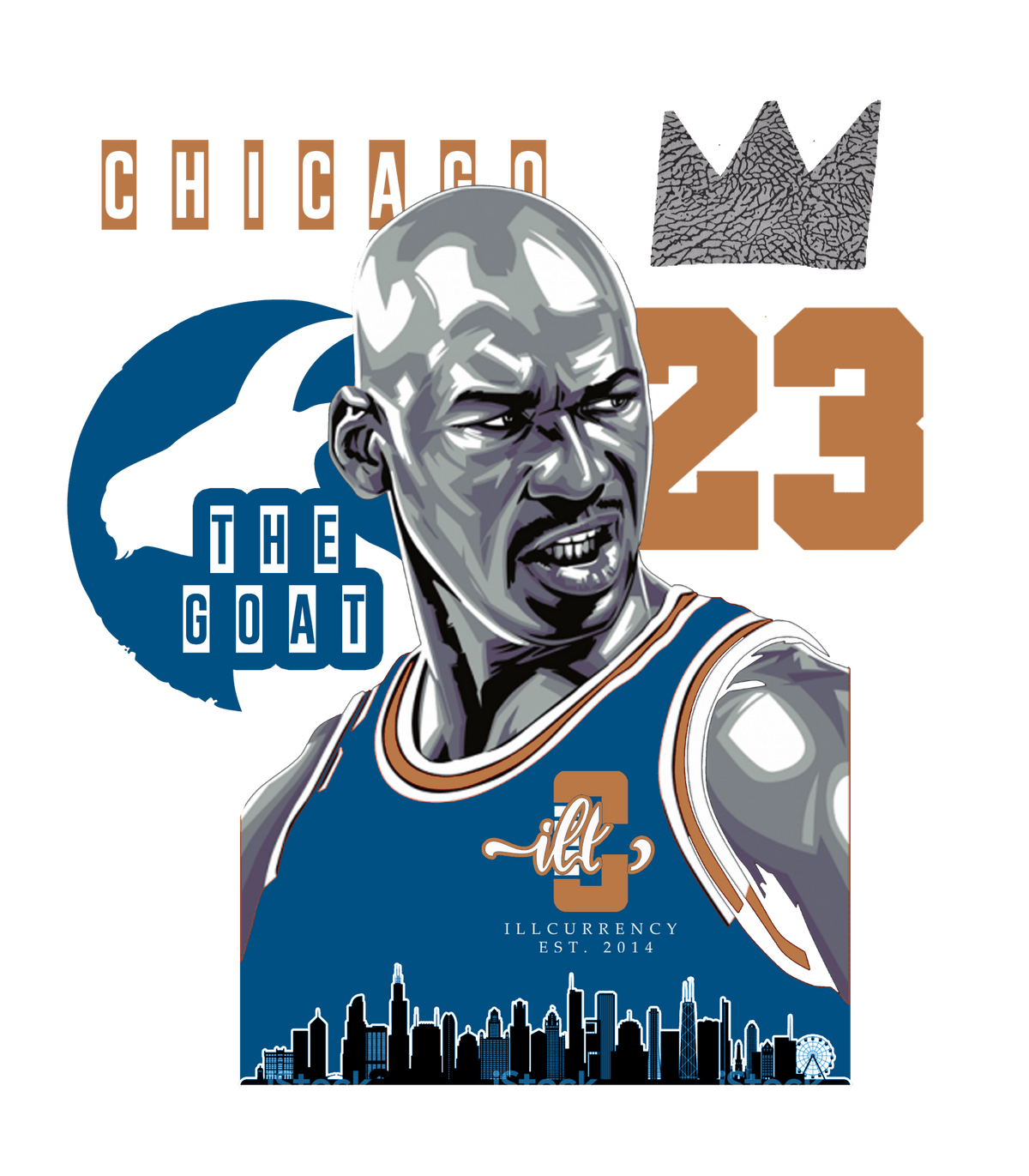 Air Jordan 3 "Wizards" | illcurrency White T-Shirt (The Goat)