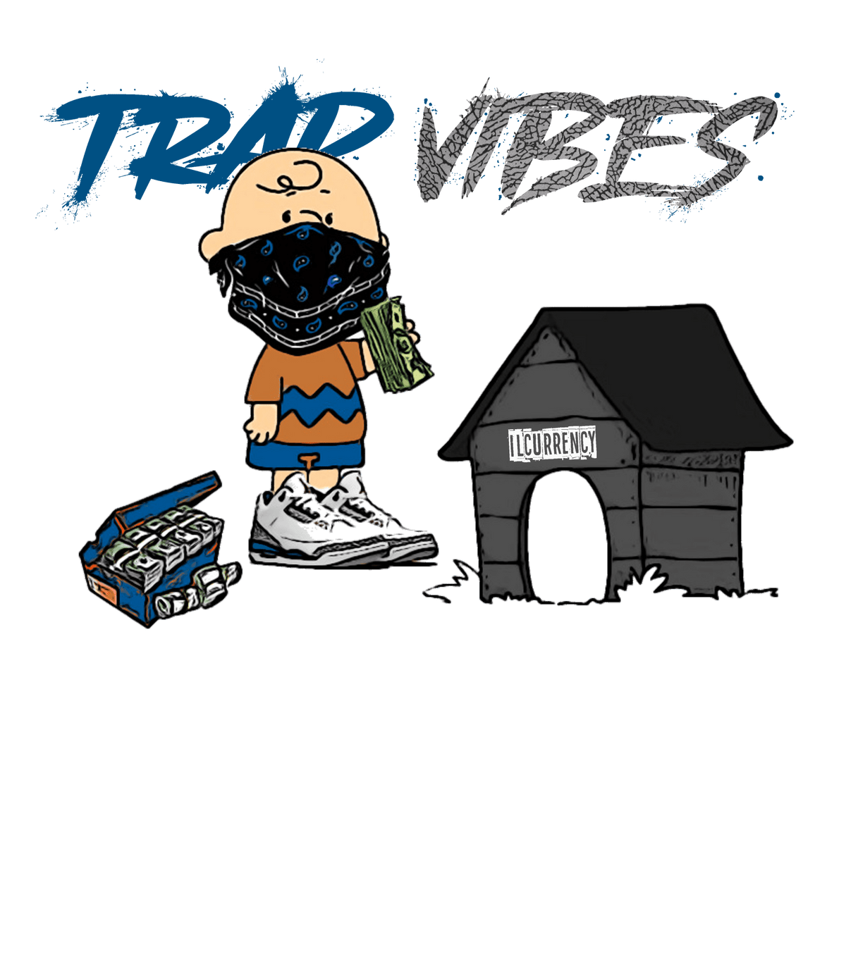 Air Jordan 3 "Wizards" | illcurrency White T-Shirt (Trap Vibes)