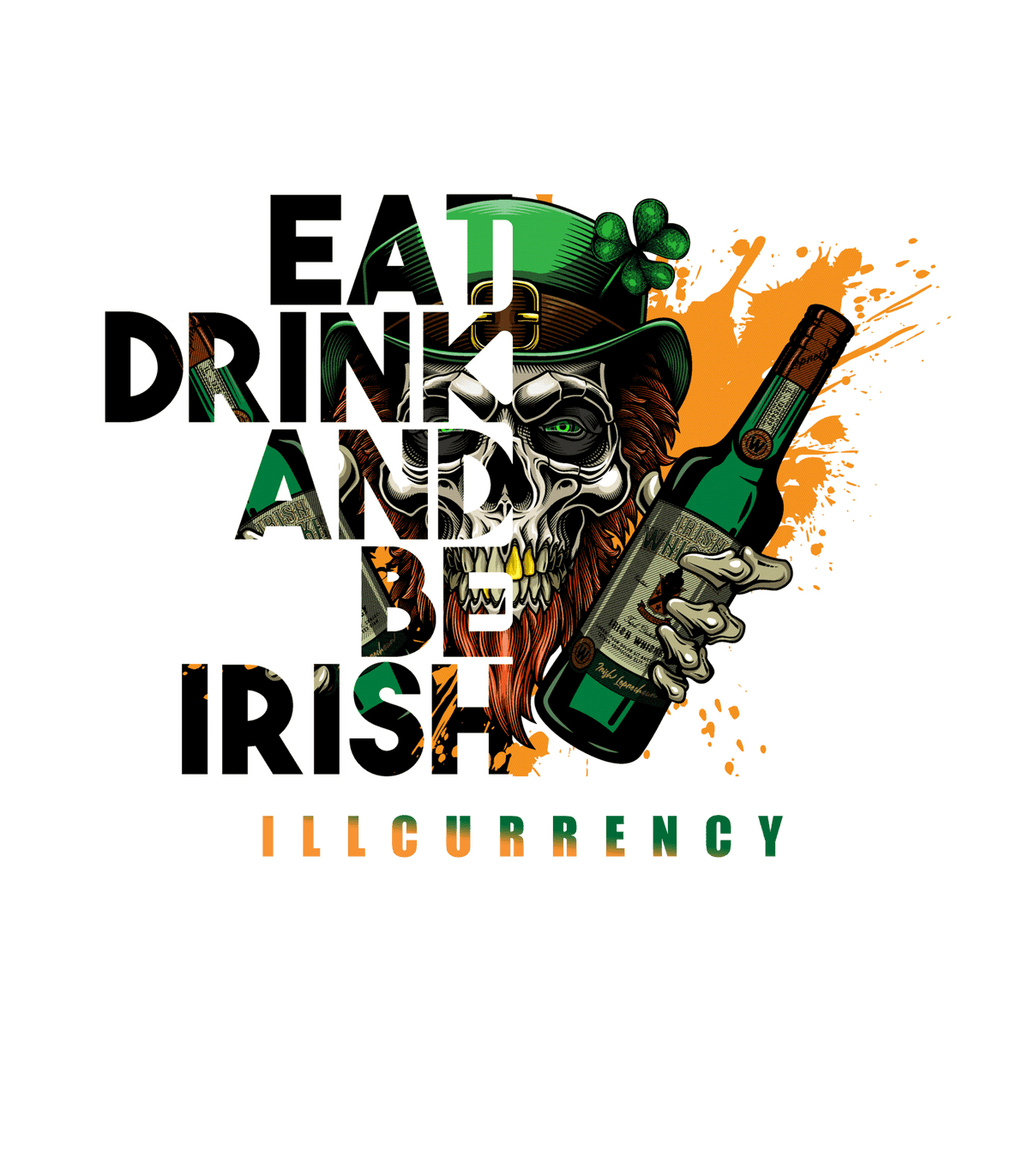 St. Pattys Collection Pine Green T-Shirt (Eat drink) product image 1