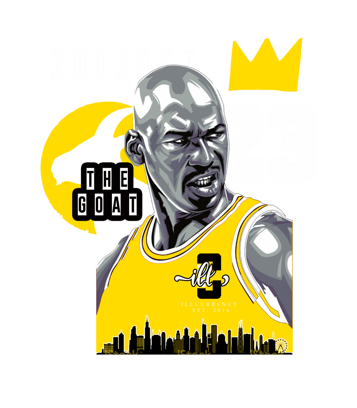 Air Jordan 4 "Thunder"| Illcurrency Black T-Shirt (Chicago King 23)