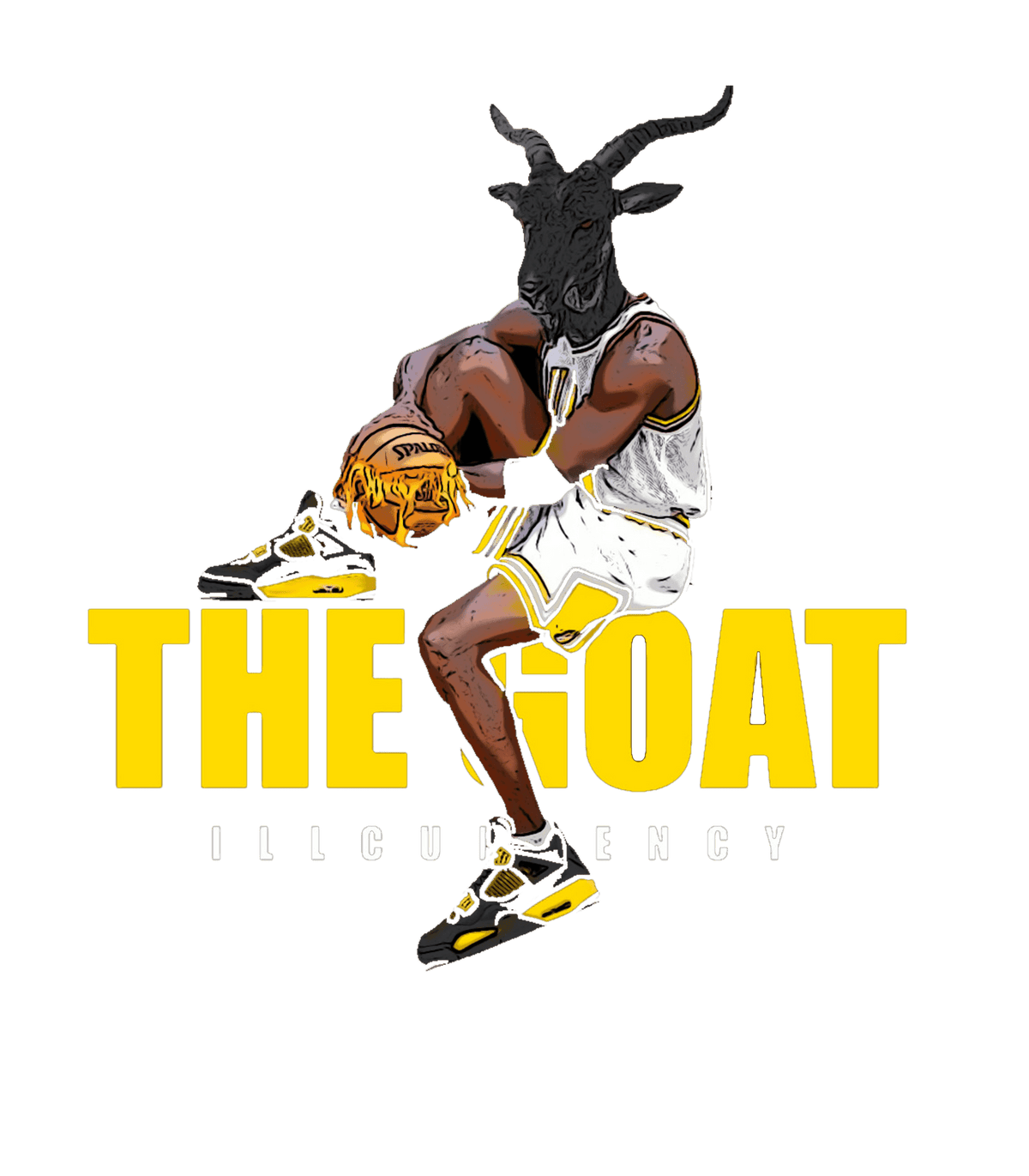 Air Jordan 4 "Thunder"| Illcurrency Black T-Shirt (The Goat)
