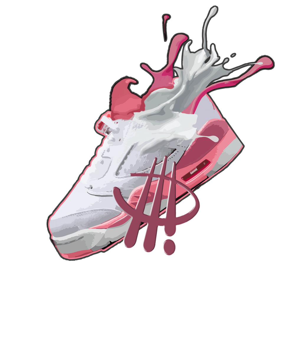 Air Jordan 5 Low “White/Desert Berry”I ILLCURRENCY White T-Shirt (SPLASH)