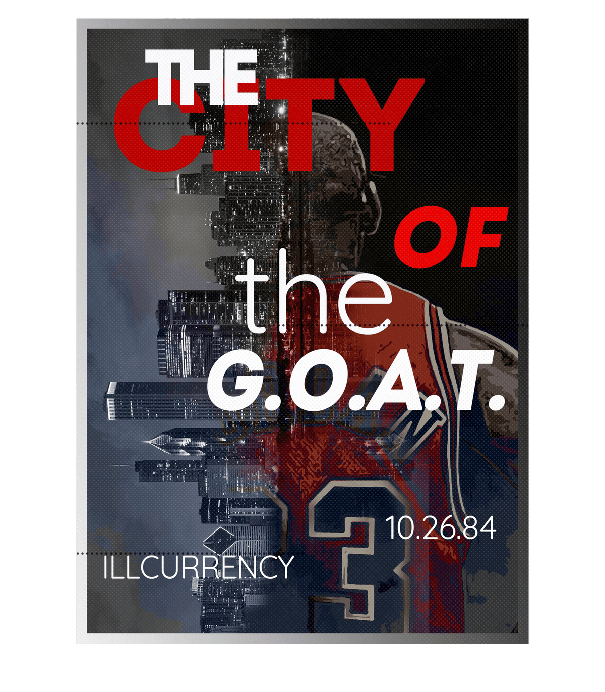 Air Jordan 3 “White Cement Reimagined” | illcurrency White T-Shirt (THE CITY OF THE GOAT)