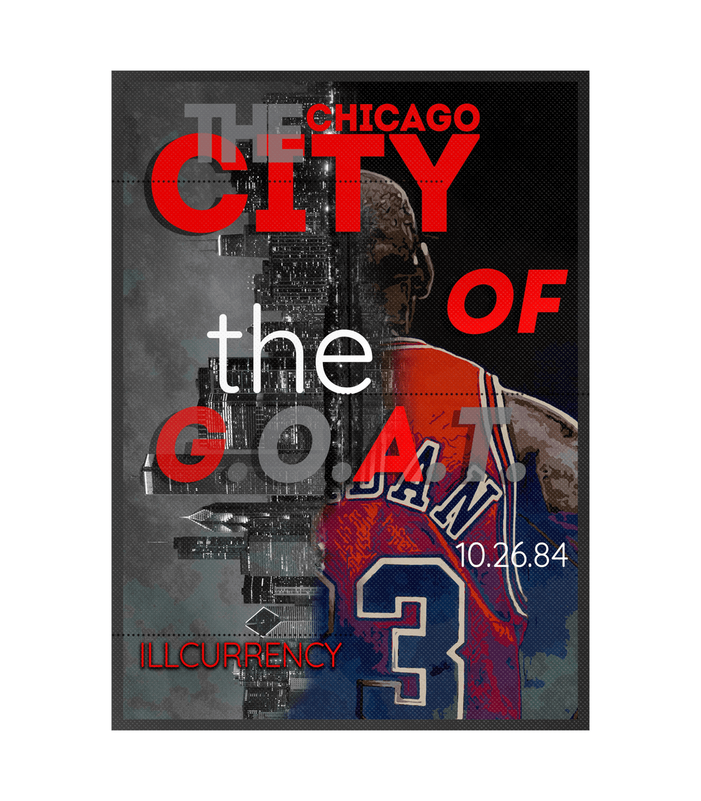 Air Jordan 13 Retro “Black Flint”| ILLCURRENCY White T-Shirt (THE CITY OF THE GOAT)