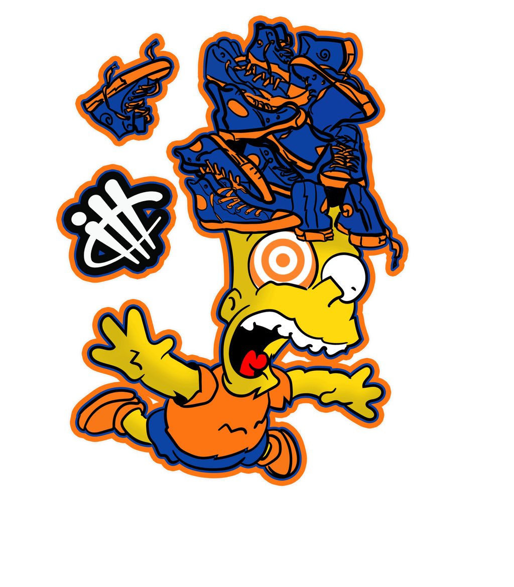 Nike Dunk Low "Knicks" | ILLCURRENCY White T-Shirt (FREE FALL)