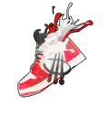 Air Jordan 1 High OG “Spider-Man: Across the Spider-Verse” | ILLCURRENCY Black T-Shirt (SPLASH)