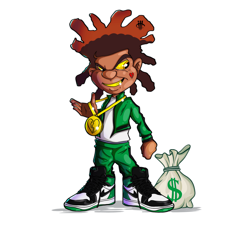 Air Jordan 1 High OG “Lucky Green” Black T-Shirt (grimey)