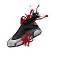 Air Jordan 13 Retro “Black Flint”| ILLCURRENCY White T-Shirt (SPLASH 13)
