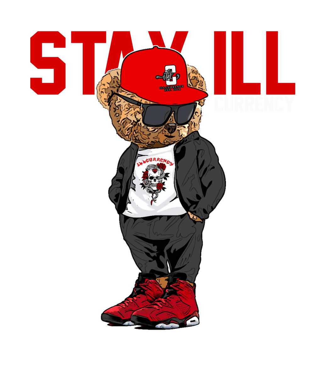 Air Jordan 6 “Toro Bravo” | illcurrency Black T-Shirt (Stay ill Bear)