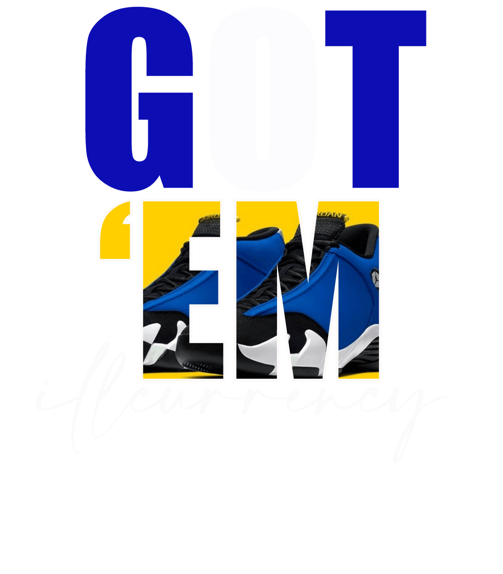 AIR JORDAN 14 LANEY |ILLCURRENCY Black T-Shirt (Got Em) product image 1