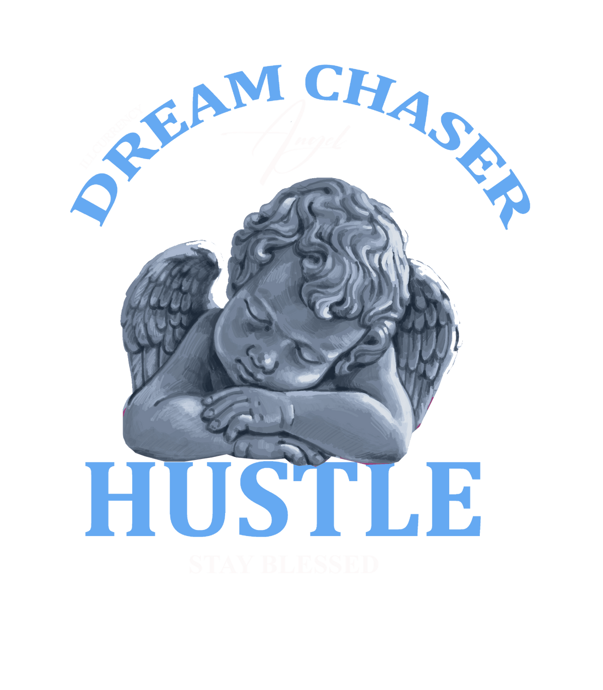 Air Jordan 1 "UNC Toe" Black T-Shirt (Dream Chaser Angel)
