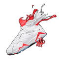 Air Jordan 7 "White Infrared" White T-Shirt (SPLASH)
