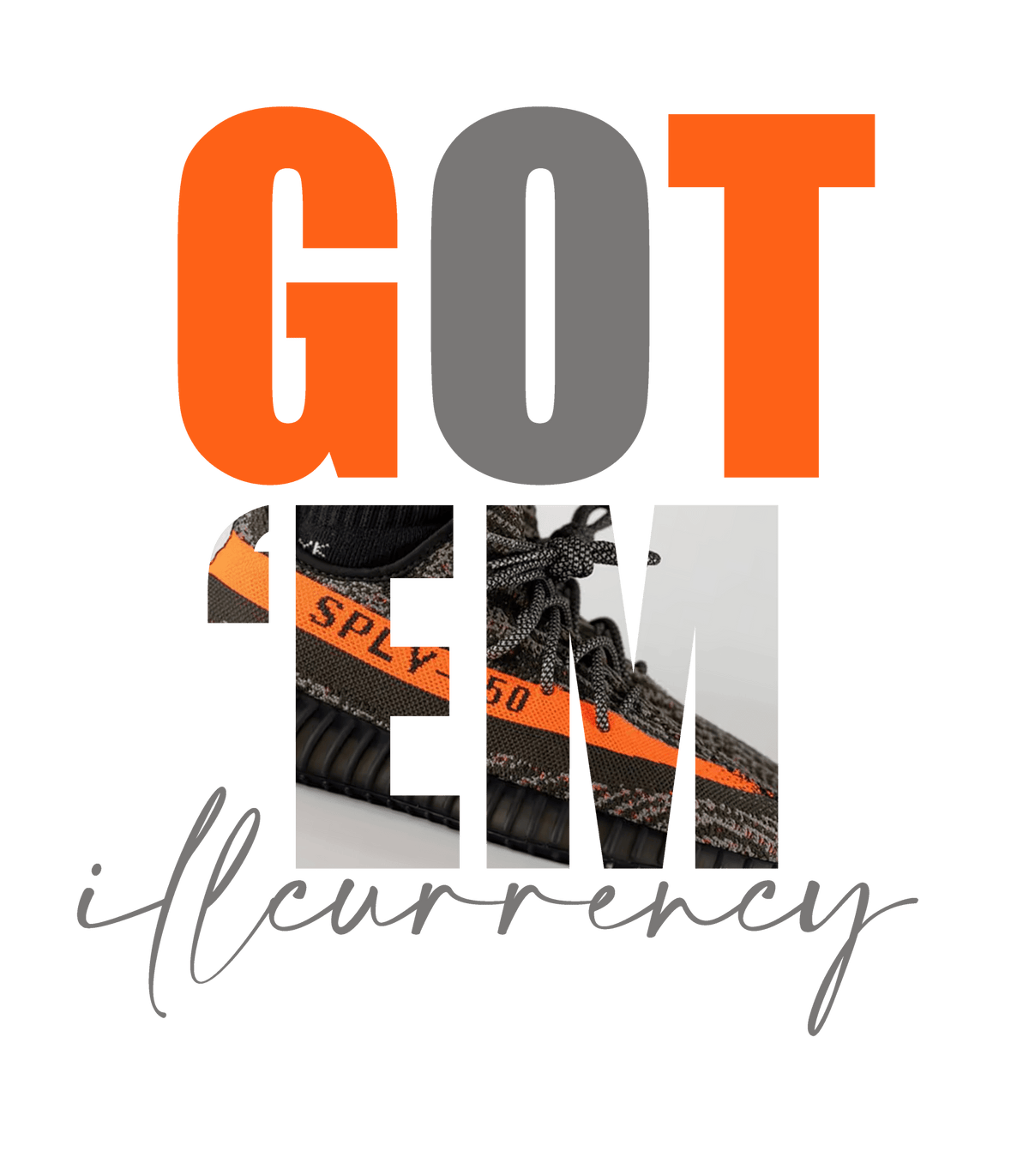 The adidas Yeezy Boost 350 V2 "Dark Beluga" | illcurrency Black T-Shirt (Got Em)