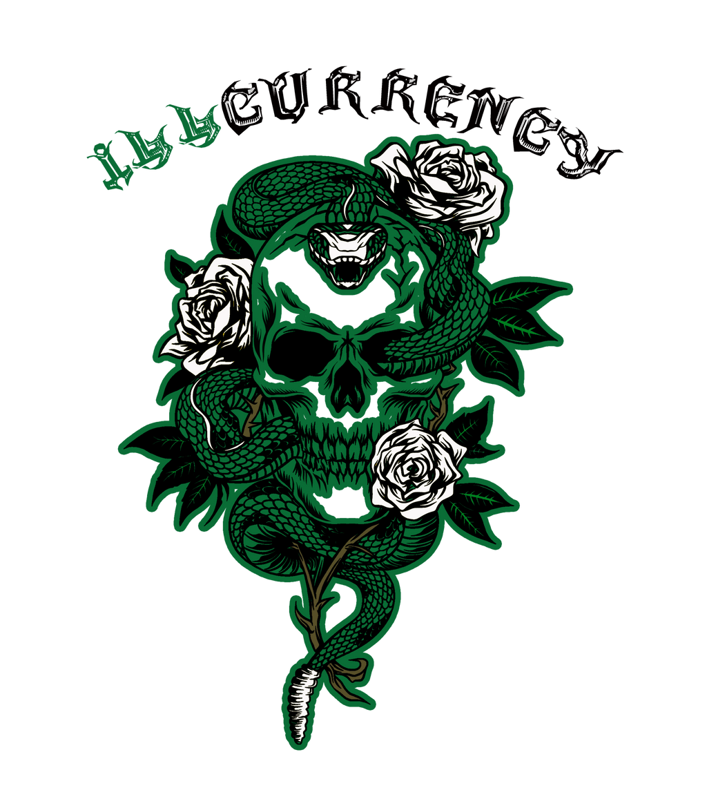 Air Jordan 2 “Wings Program” | illcurrency White T-Shirt (Snake skeleton rose)