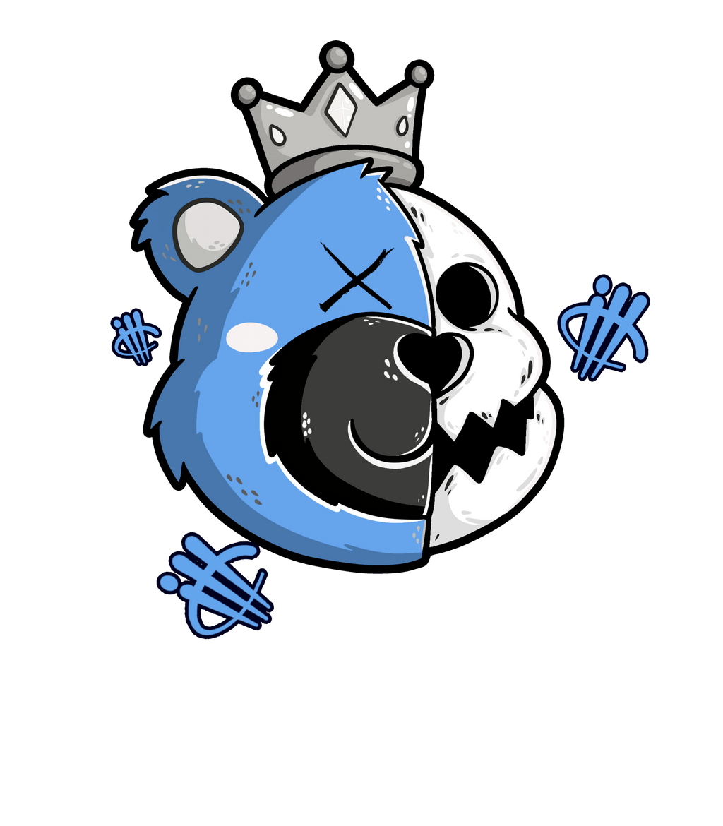 Air Jordan 1 "UNC Toe" | illcurrency Black T-Shirt (HALF KING BEAR)