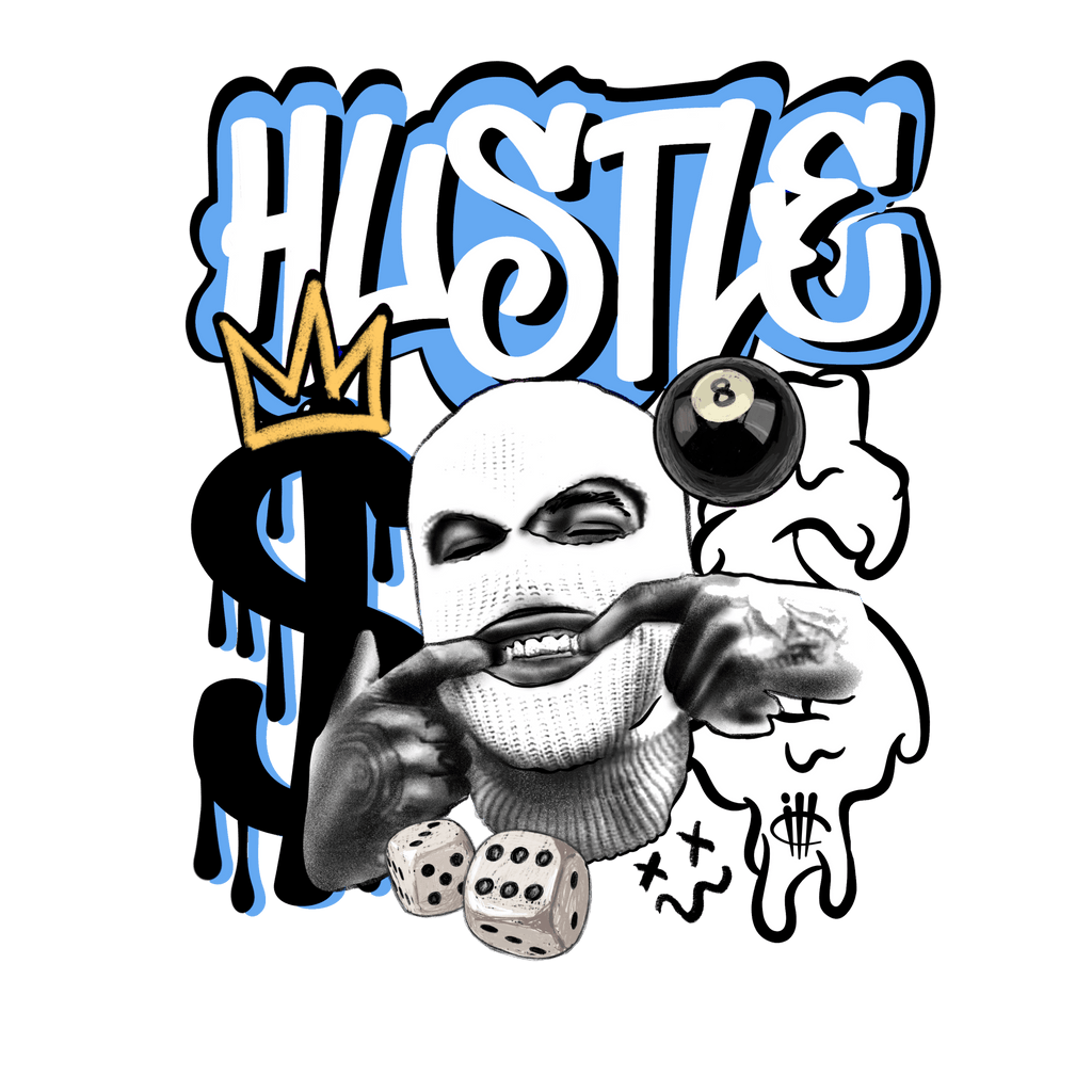 Air Jordan 1 "UNC Toe" - Carolina Blue T-Shirt (GRIND HUSTLE)