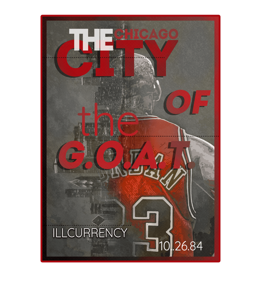 Air Jordan 4 "Red Cement" Black T-Shirt (CITY OF THE GOAT)