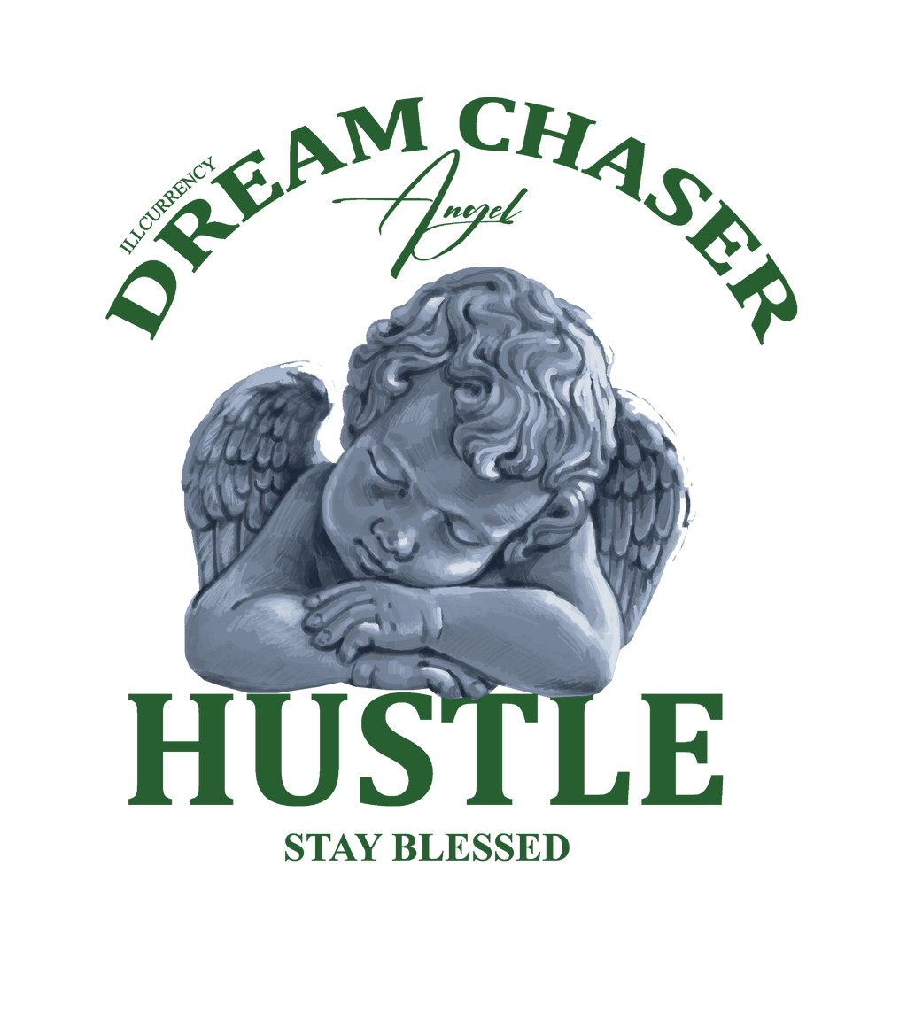 Nike Dunk Low Satin Green - White T-Shirt (Dream Chaser Angel)