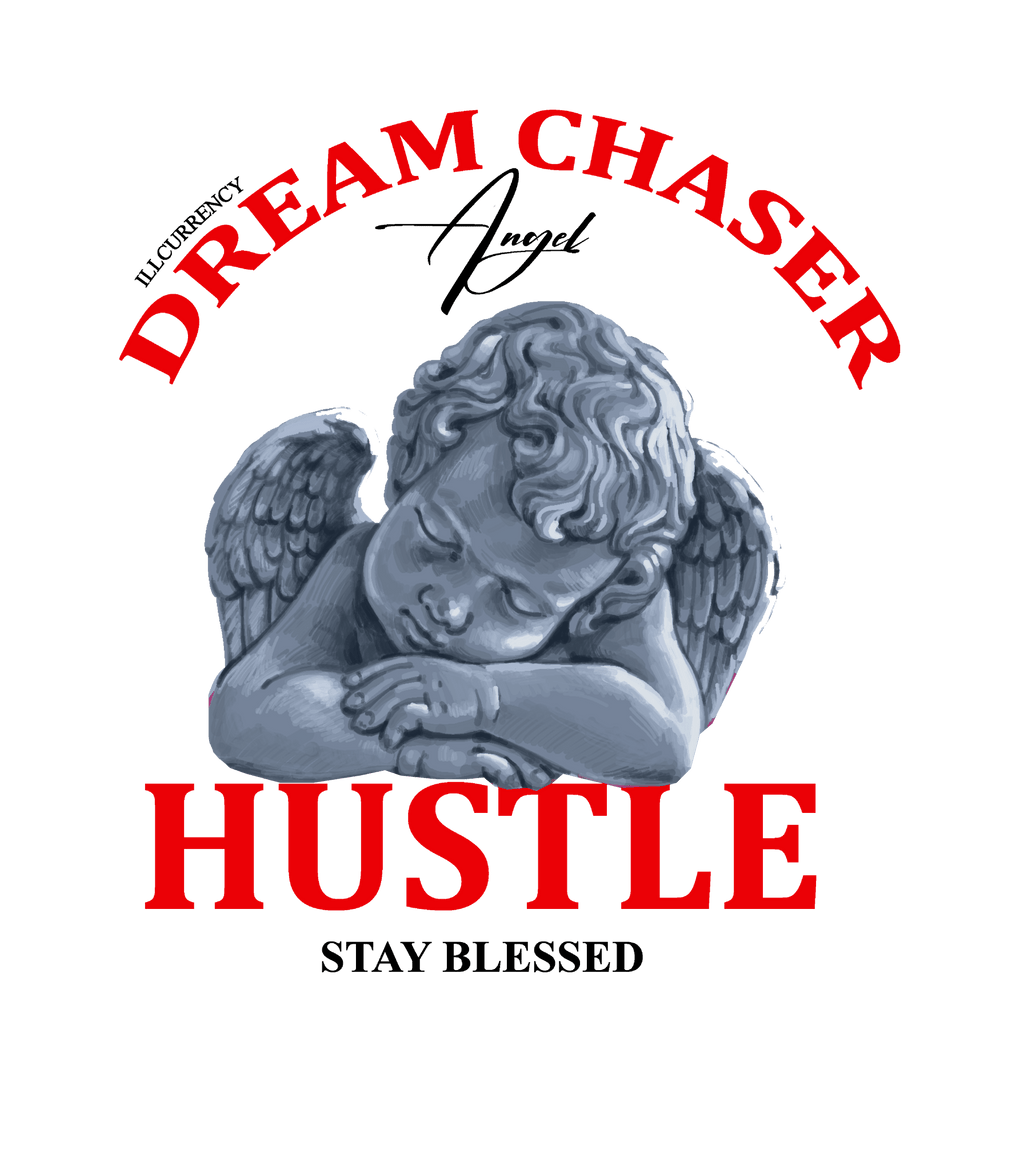 Air Jordan 4 "Red Cement" White T-Shirt (Dream Chaser Angel)
