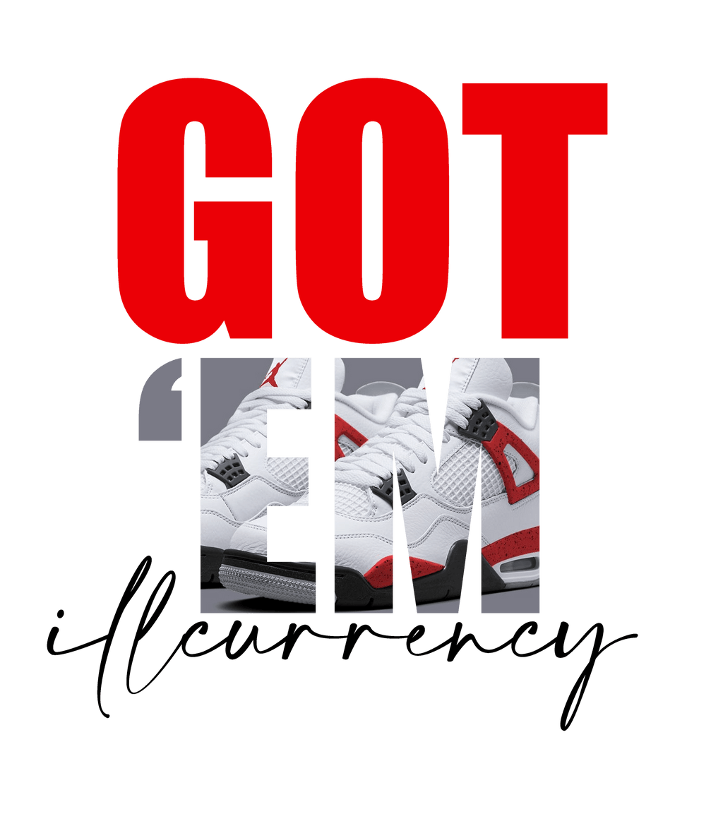 Air Jordan 4 "Red Cement" White T-Shirt (Got Em)