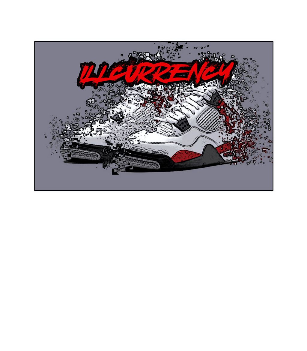 Air Jordan 4 "Red Cement" White T-Shirt (Shattered Kicks)