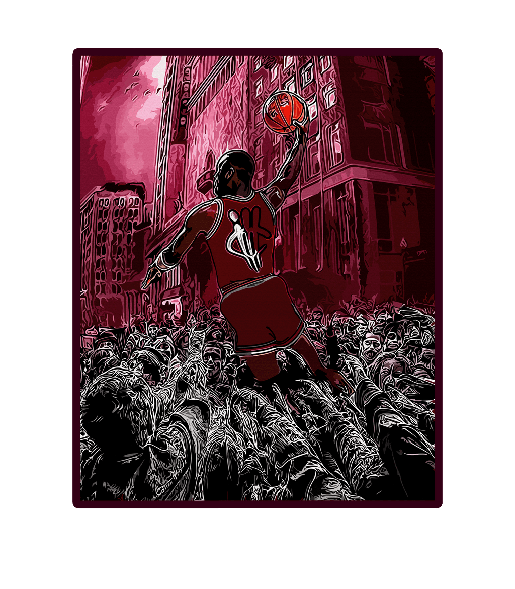 Air Jordan 5 Burgundy - Black T-Shirt (AIR ZOMBIE)