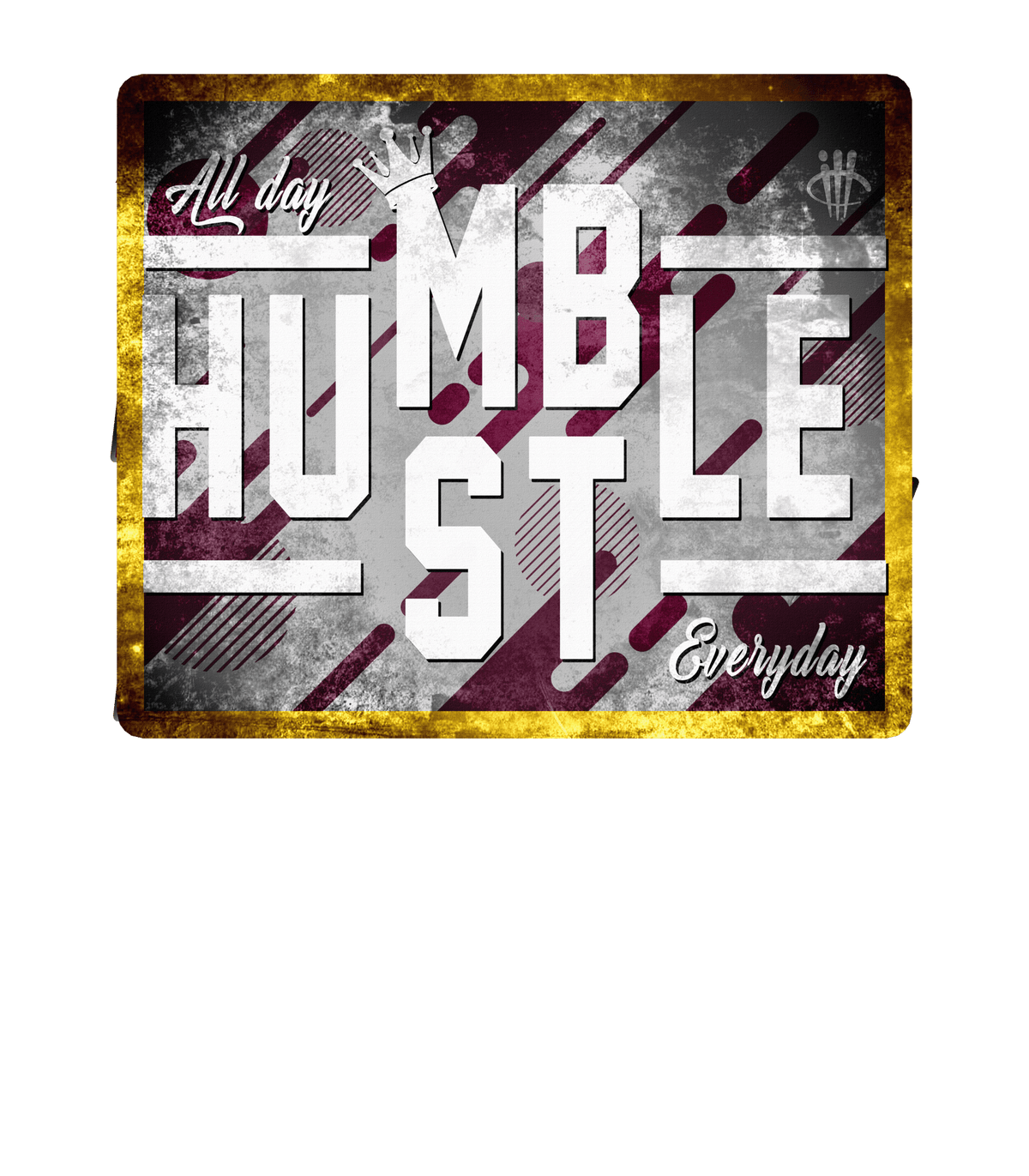 Air Jordan 5 Burgundy - Black T-Shirt (HUSTLE EVERYDAY)