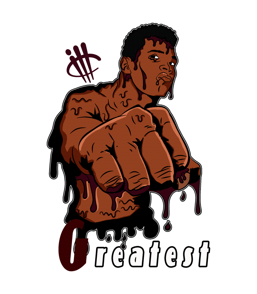 Air Jordan 5 Burgundy - Black T-Shirt (THE GREATEST)
