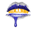 Air Jordan 12 Field Purple - Black T-Shirt (Drip Lip)