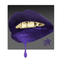 Air Jordan 12 Field Purple - Black T-Shirt (lipstick)