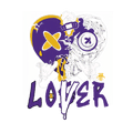 Air Jordan 12 Field Purple - Black T-Shirt (Lover Heart)