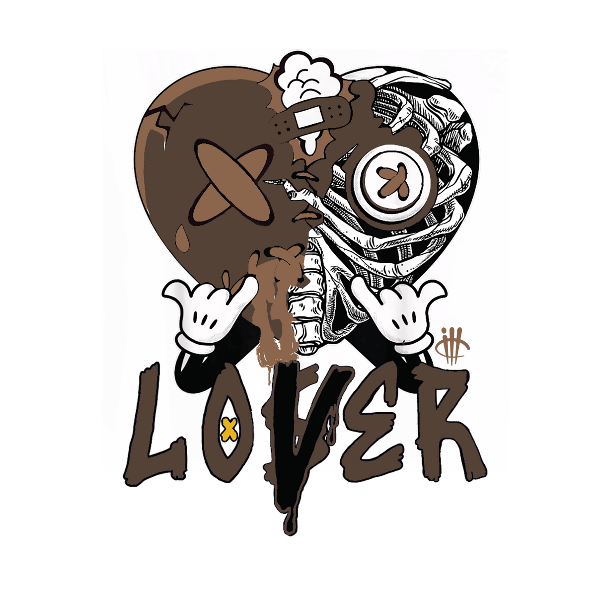 Air Jordan 3 "Palomino" Tan T-Shirt (Lover Heart)