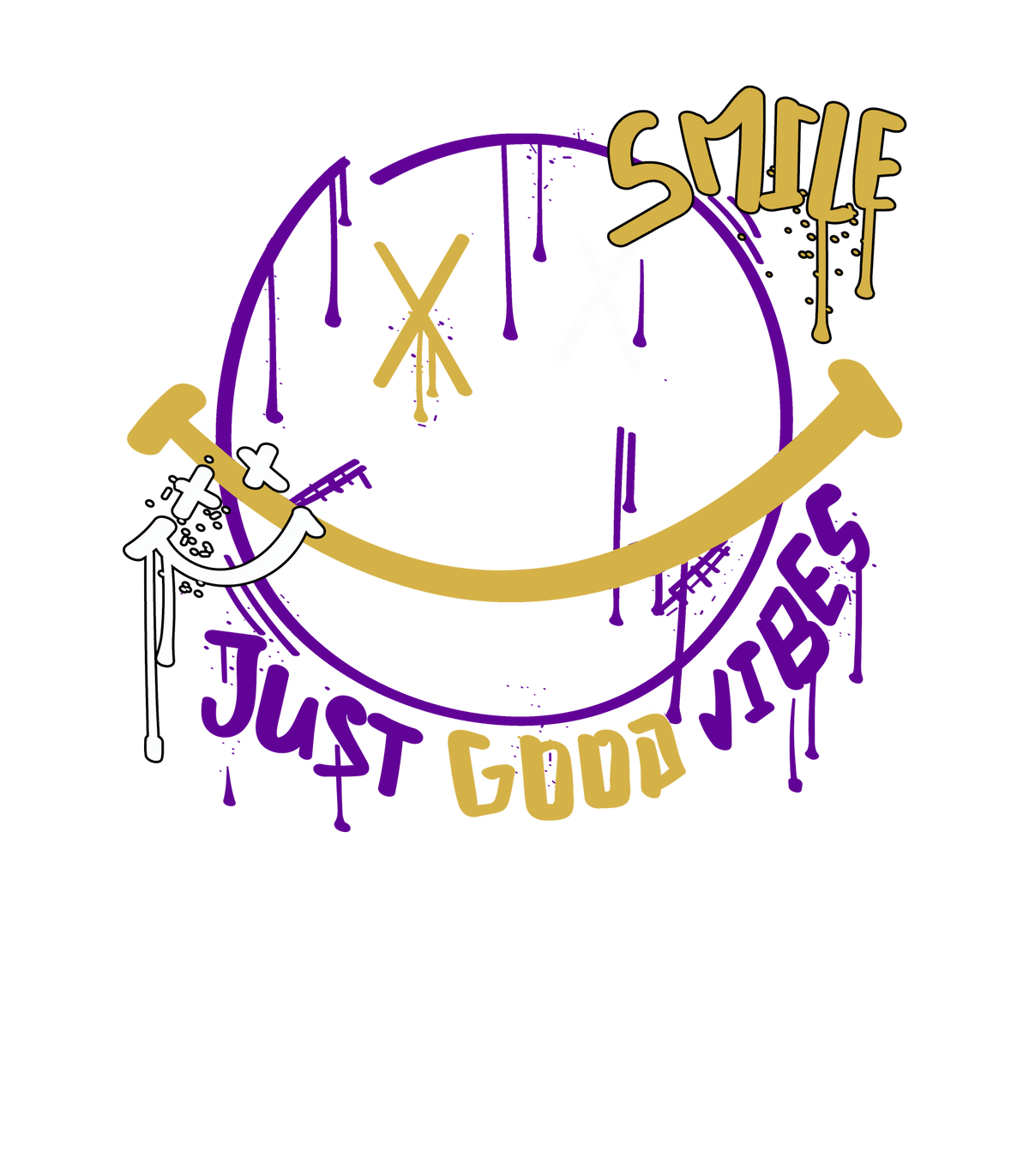 Air Jordan 12 Field Purple -  Black T-Shirt (Smile)