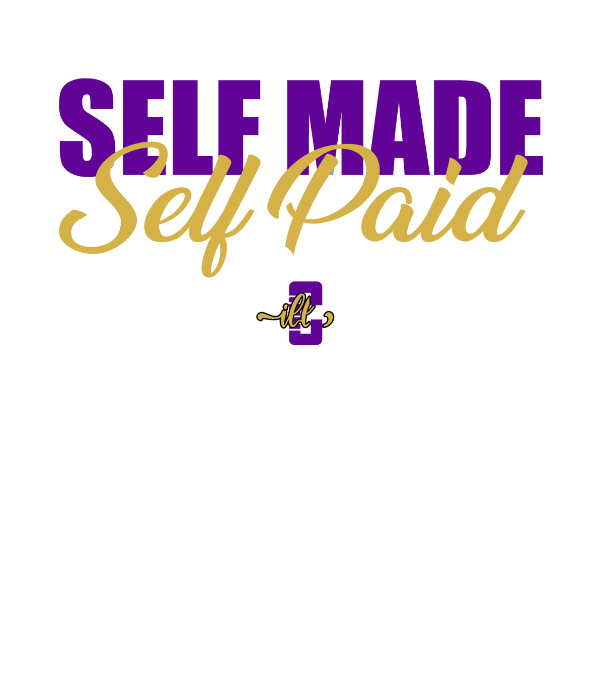 Air Jordan 12 Field Purple - Black T-Shirt (Self Made Self Paid)