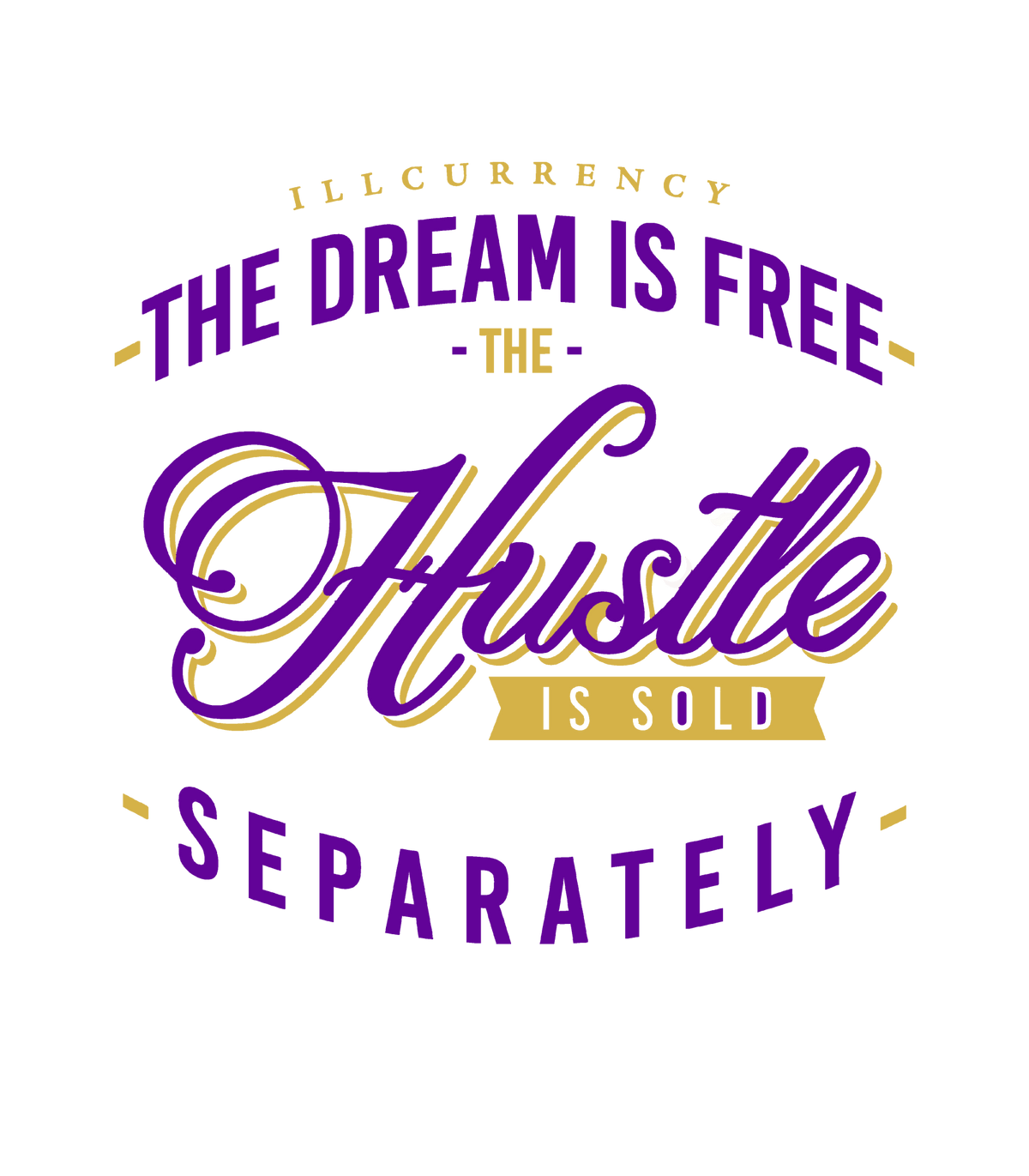 Air Jordan 12 Field Purple - Black T-Shirt (The dream is free)