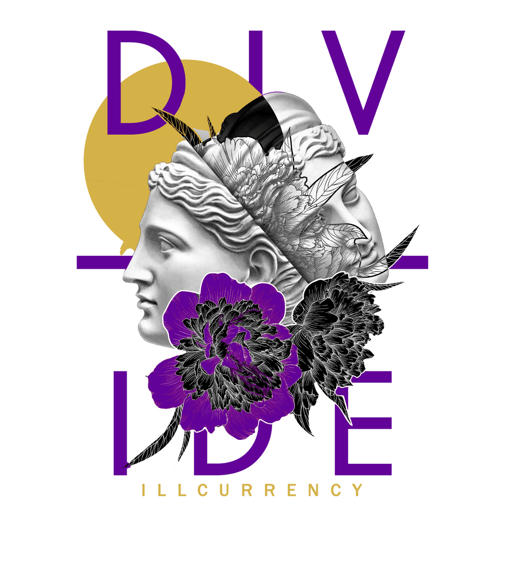 Air Jordan 12 Field Purple -  Black T-Shirt (Divide)