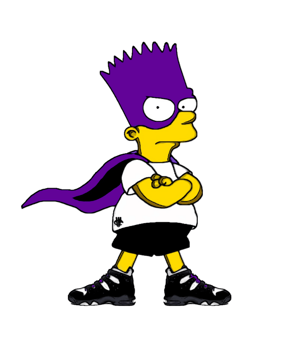 Nike Air Max CB 94 OG Pure Purple - Black T-Shirt (Bat Simpson)